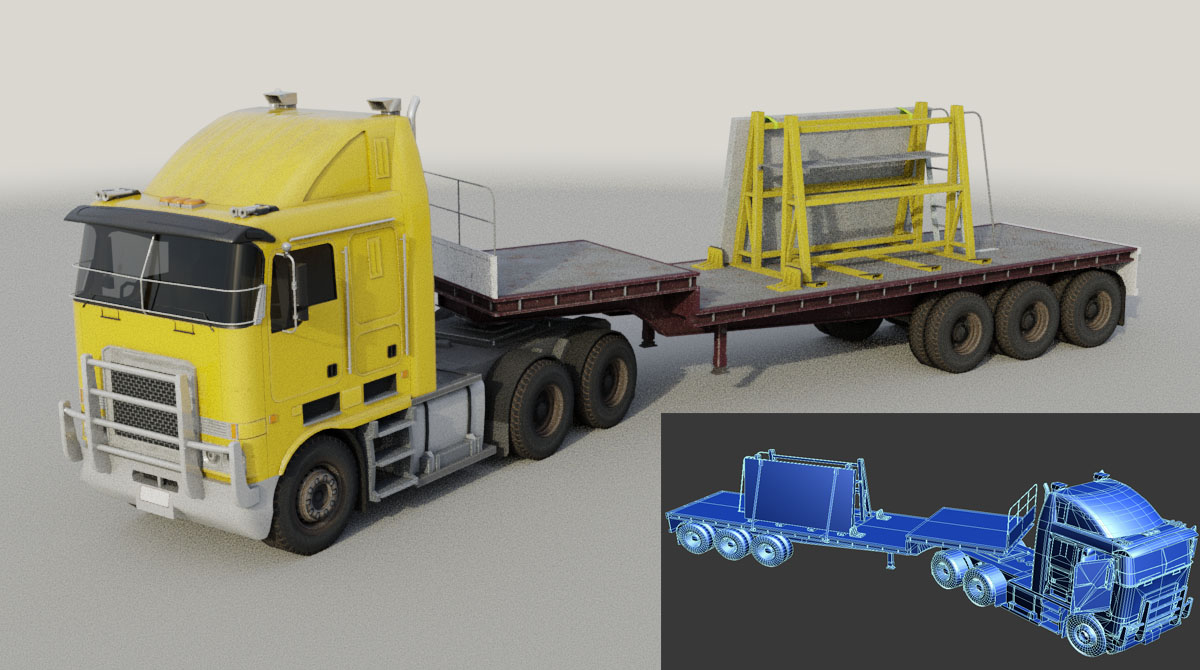 RSG Drop Deck Trailer and Truck1