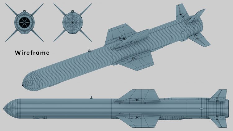 AGM-84D Harpoon Wireframe